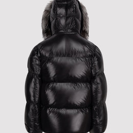 Women's Black Edition Puffer with Fur in Black