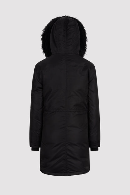 Men's Black Edition Parka with Fur in Black