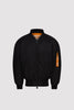 Men's Logo Bomber Jacket in Black