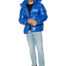 Men's Puffer in Cobalt Blue